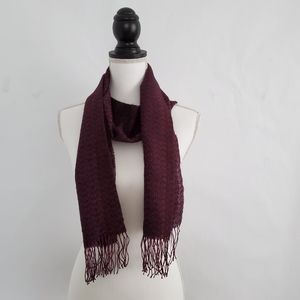 Peruvian Baby Alpaca and Silk Fringe Scarf